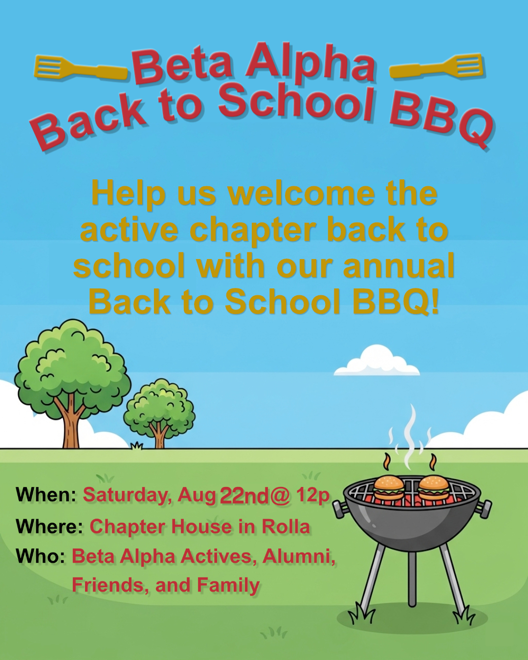 BAAA Back to School BBQ August 2026